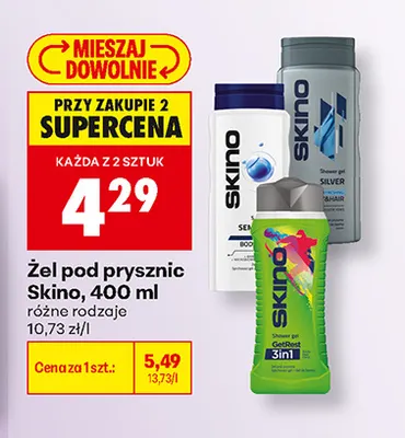 Żel pod prysznic Skino promocja w Biedronka