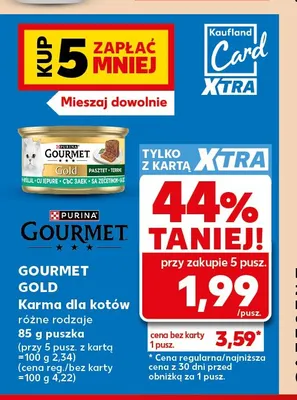 Karma dla kotów Gourmet Gold promocja w Kaufland