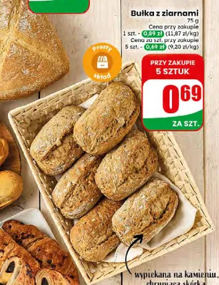 Bułka z ziarnami promocja w Dino