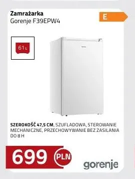 Zamrażarka Gorenje F39EPW4 promocja w kakto.pl