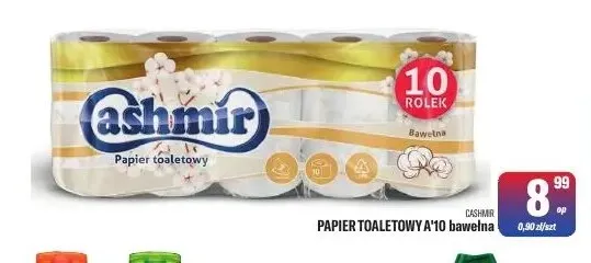 Papier toaletowy bawełna 10-pak Cashmir promocja w Tomi Markt