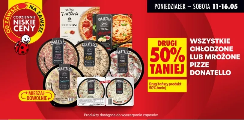 Chłodzone lub mrożone pizze Donatello promocja w Biedronka
