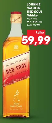 Whisky JOHNNIE WALKER RED SOUL 40% alk. promocja w Kaufland
