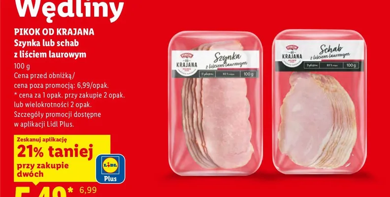 Schab z liściem laurowym Pikok od Krajana promocja w Lidl