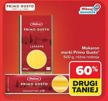 Makaron Spaghettini Primo Gusto promocja w Carrefour Market
