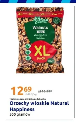 Orzechy włoskie Natural Happiness promocja w Action