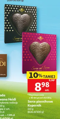 Serce piernikowe Kopernik promocja w Auchan
