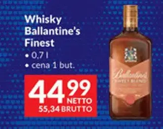 Whisky Ballantine's Finest promocja w Makro