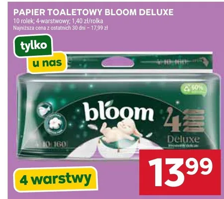 Papier toaletowy Bloom Deluxe promocja w Stokrotka