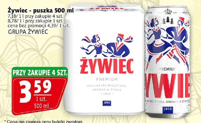 Żywiec - puszka promocja w Prim Market