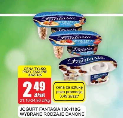 Jogurt Fantasia Danone promocja w Bingo
