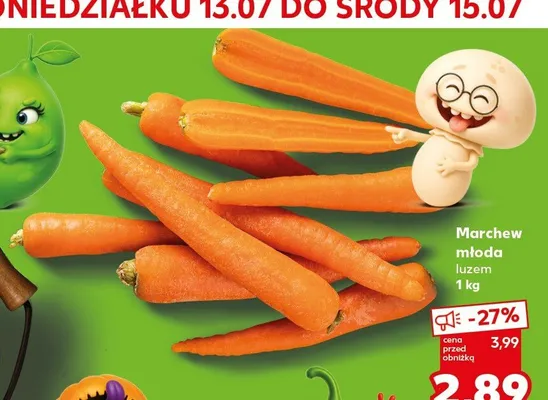 Marchew młoda luzem promocja w Kaufland