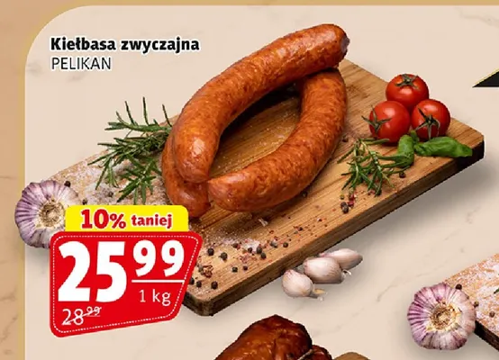 Kiełbasa zwyczajna Pelikan promocja w Prim Market