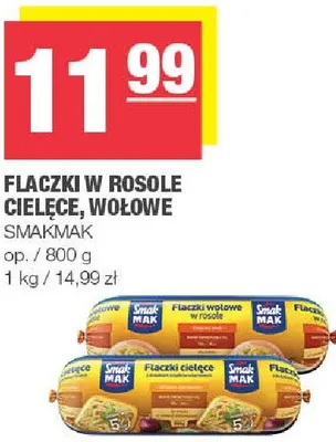 Flaczki w rosole cielęce, wołowe promocja w SPAR