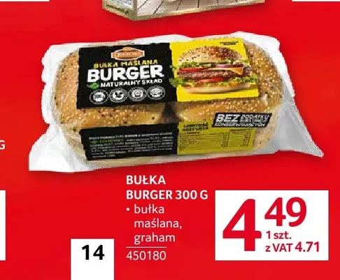 Bułka burger graham promocja w Selgros