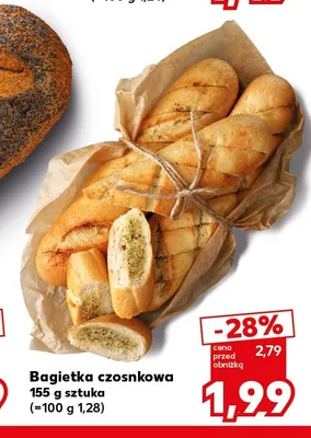 Bagietka czosnkowa promocja w Kaufland