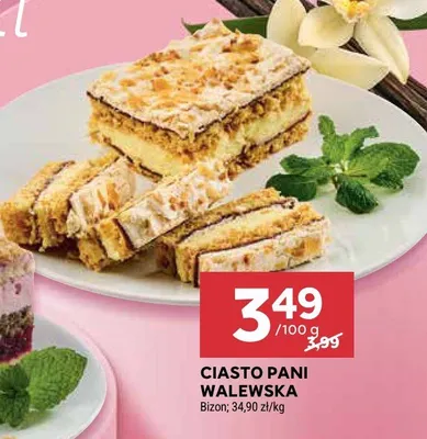 Ciasto pani walewska promocja w Stokrotka