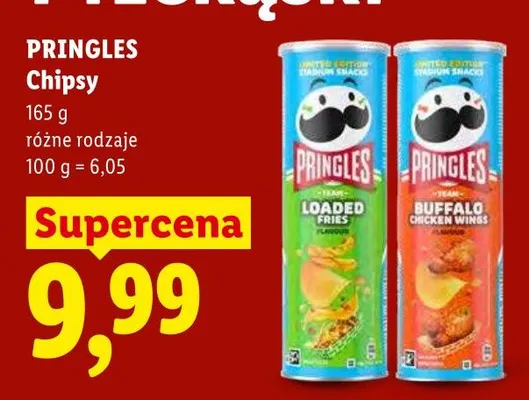 Chipsy Pringles Buffalo Chicken Wings promocja w Lidl