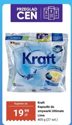 Kapsułki do zmywarki Ultimate Lime promocja w Biedronka