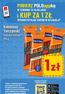 Kabanosy Exclusive Wieprzowe Tarczyński promocja w POLOmarket