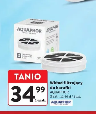 Wkład filtrujący do karafki AQUAPHOR promocja w Intermarche