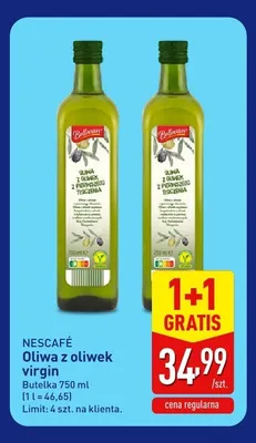 Oliwa z oliwek virgin Bellasan promocja w Aldi
