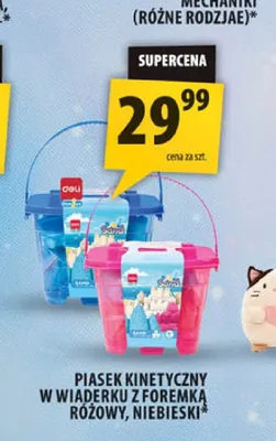 Piasek kinetyczny w wiaderku z foremką niebieski promocja w Arhelan