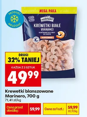 Krewetki białe blanszowane promocja w Biedronka