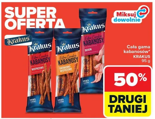 Cała gama kabanosów promocja w Carrefour Market