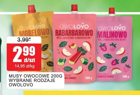 Mus owocowy Malinowo Owolovo promocja w Bingo