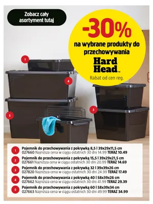 Produkty do przechowywania Hard Head promocja w Jula