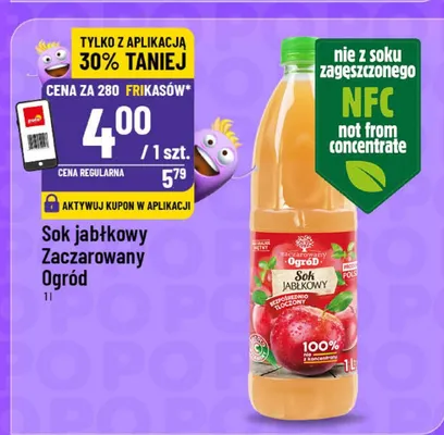 Sok jabłkowy zaczarowany promocja w POLOmarket