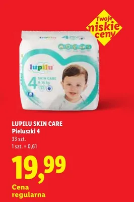 Pieluszki Lupilu Skin Care 4 promocja w Lidl