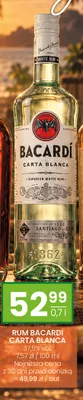 Rum Bacardi Carta Blanca promocja w Twój Market