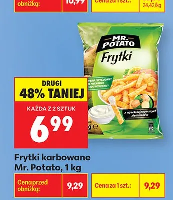 Frytki karbowane promocja w Biedronka