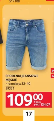 Spodenki jeansowe męskie promocja w Selgros
