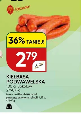 Kiełbasa podwawelska Sokołów promocja w Chata Polska
