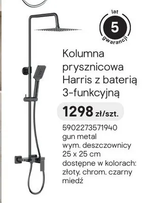 Kolumna prysznicowa Valvex Harris z baterią 3-funkcyjną promocja w Castorama