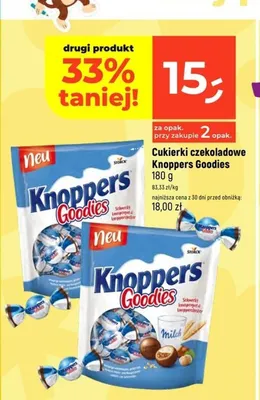 Cukierki czekoladowe Knoppers Goodies Milch promocja w Dealz