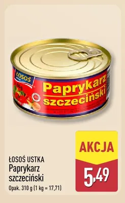 Paprykarz szczeciński Łosoś Ustka promocja w Aldi