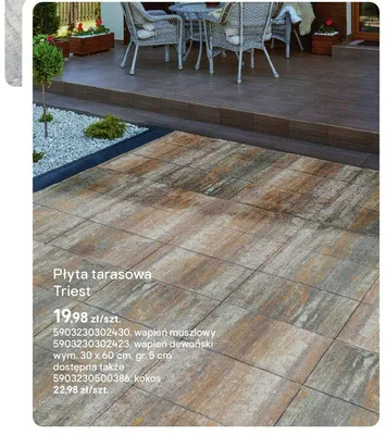 Płyta tarasowa Triest  promocja w Castorama