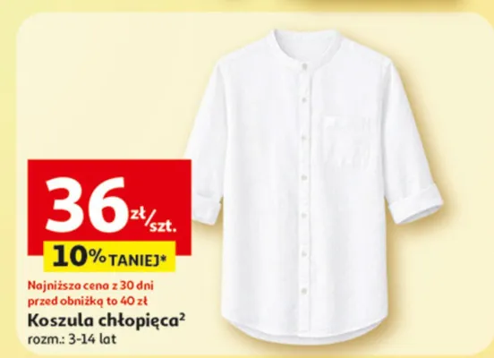 Koszula chłopięca promocja w Auchan