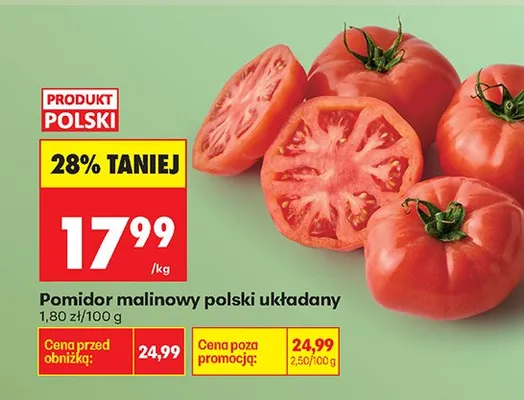 Pomidor malinowy polski układany promocja w Biedronka