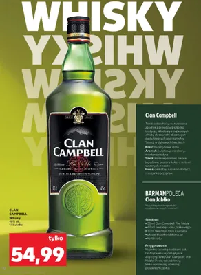 Whisky Clan Campbell promocja w Kaufland