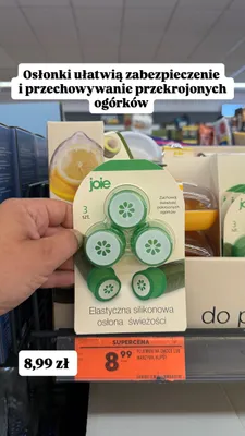 Silikonowe osłonki na ogórki joie promocja w Biedronka