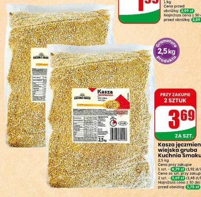 Kasza jęczmienna wiejska gruba Kuchnia Smaku promocja w Dino