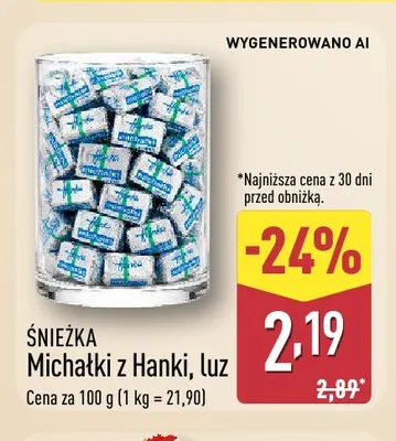Michałki z Hanki luz Śnieżka promocja w Aldi
