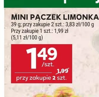 Mini pączek limonka promocja w Stokrotka