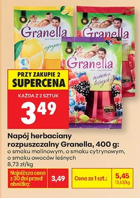 Napój herbaciany rozpuszczalny, malinowy promocja w Biedronka