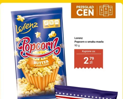 Popcorn o smaku masła Lorenz promocja w Dino